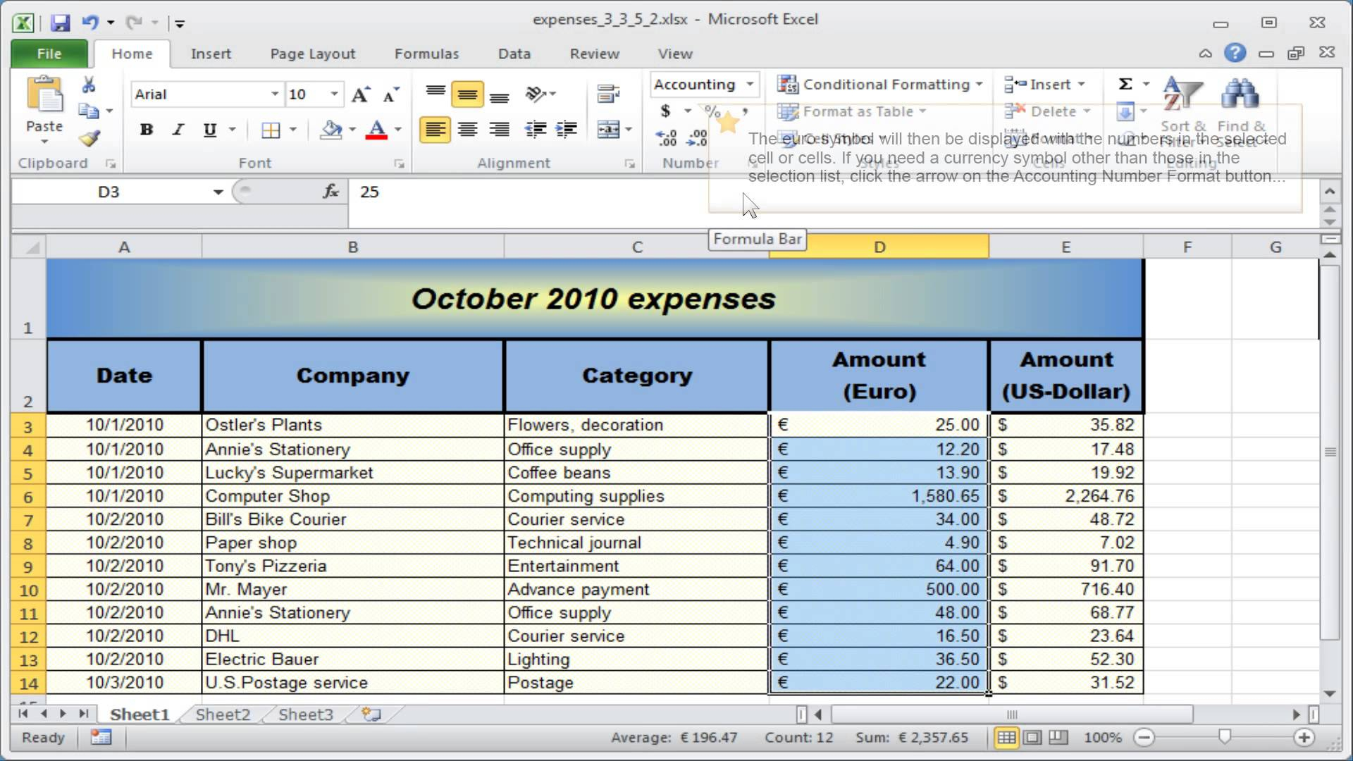 accounting format in excel with parentheses for mac